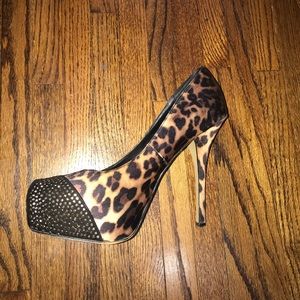 Leopard print heels